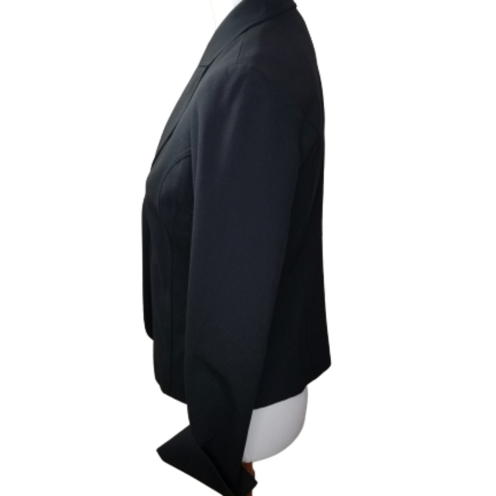 || LAFAYETTE 148 || Black Wool Fitted Blazer - Picture 3 of 7